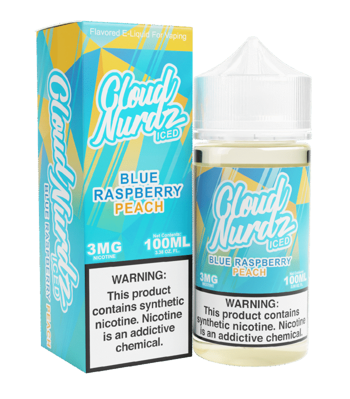 Blue Raspberry Peach ICE - Cloud Nurdz - 100ml