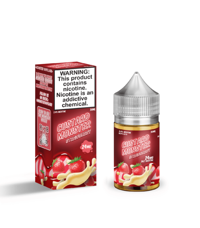 Strawberry Custard SALT - Custard Monster - 30ml