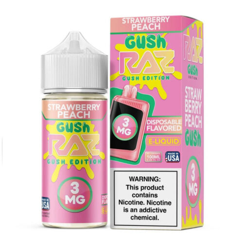 Strawberry Peach Gush - Pod Juice X RAZ E-Liquid  - 100ml