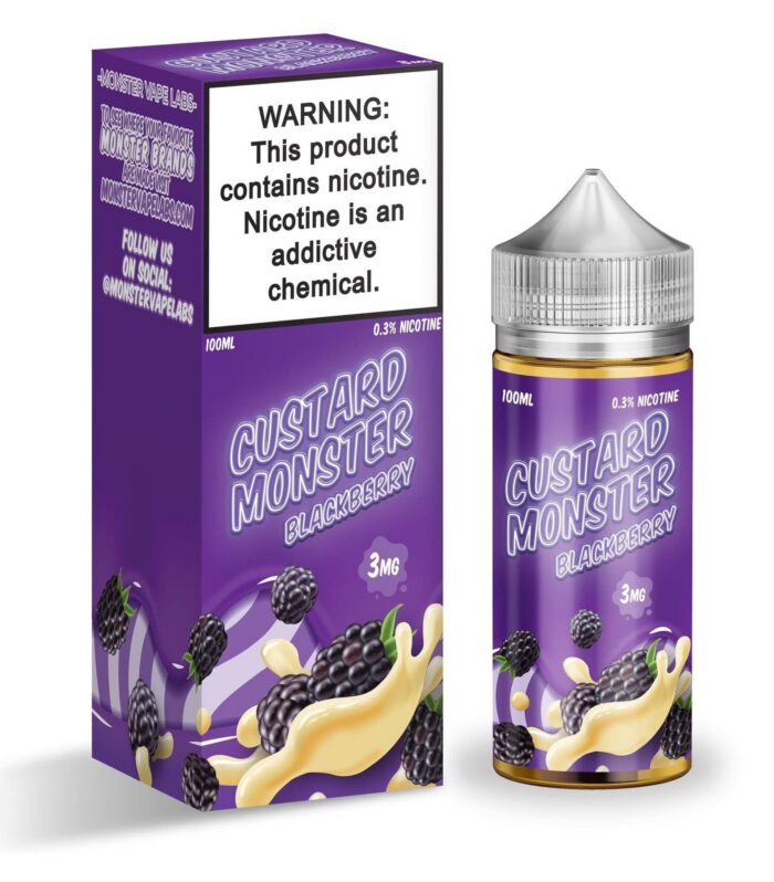 Blackberry Custard - Custard Monster - 100ml