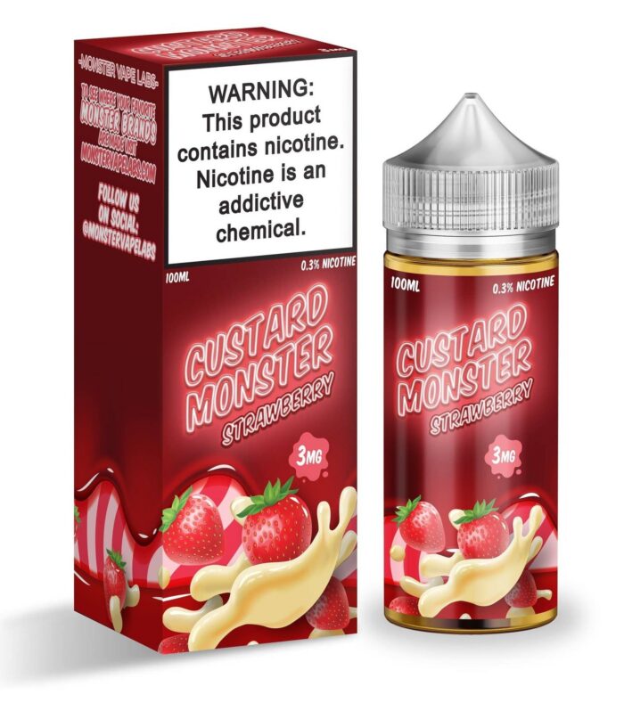 Strawberry Custard - Custard Monster - 100ml