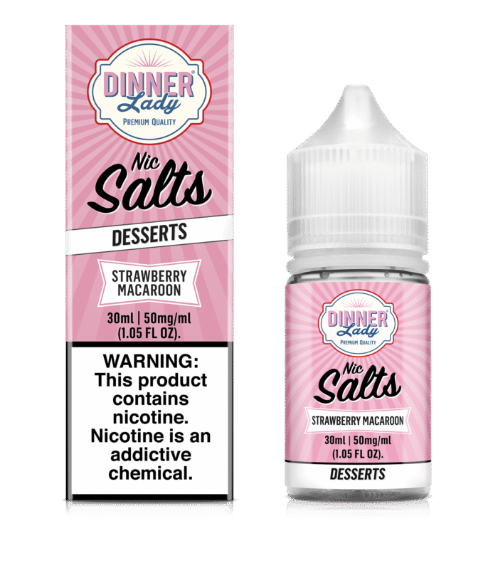 Strawberry Macaron SALT - Dinner Lady Dessert - 30ml